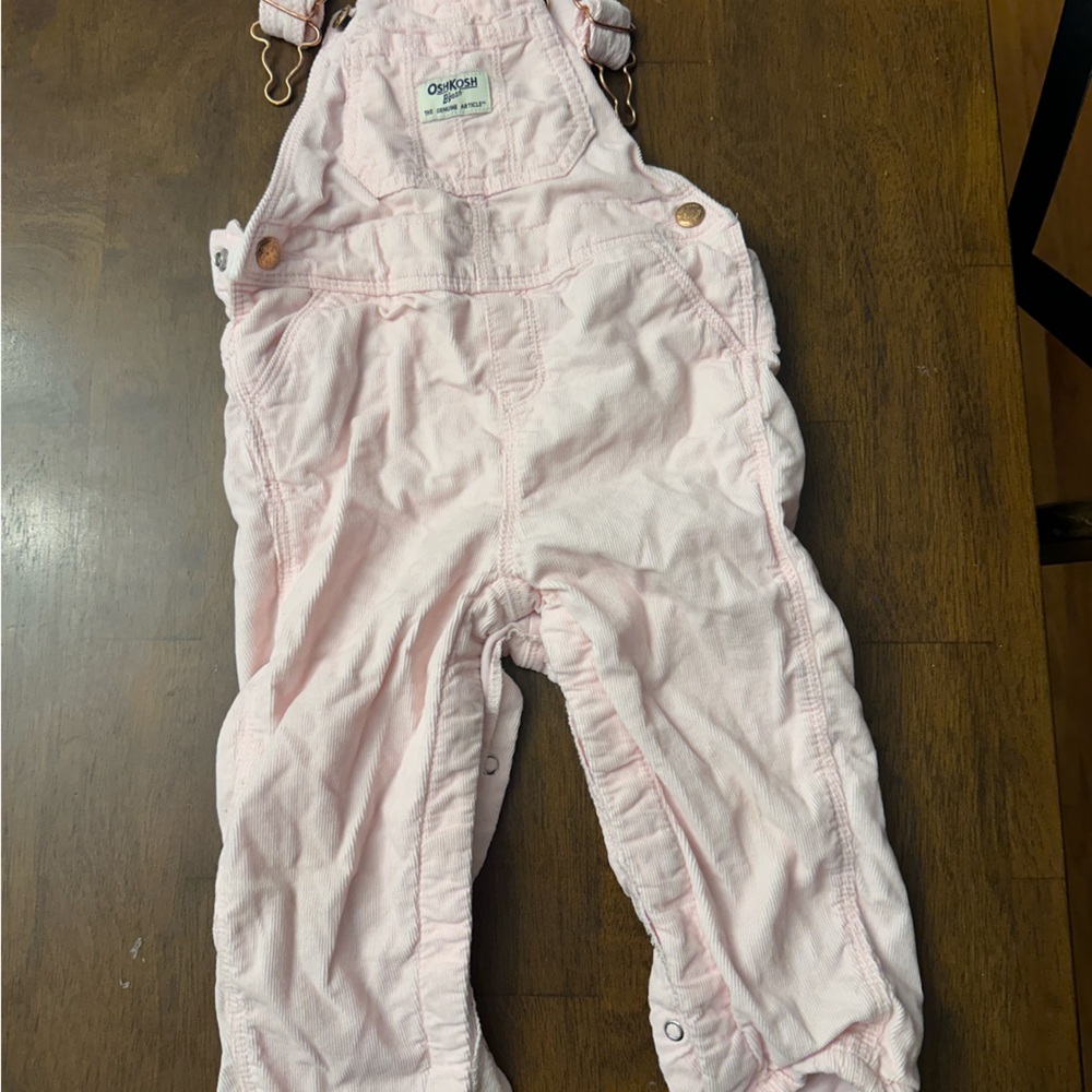 Pink corduroy Oshkosh overalls
